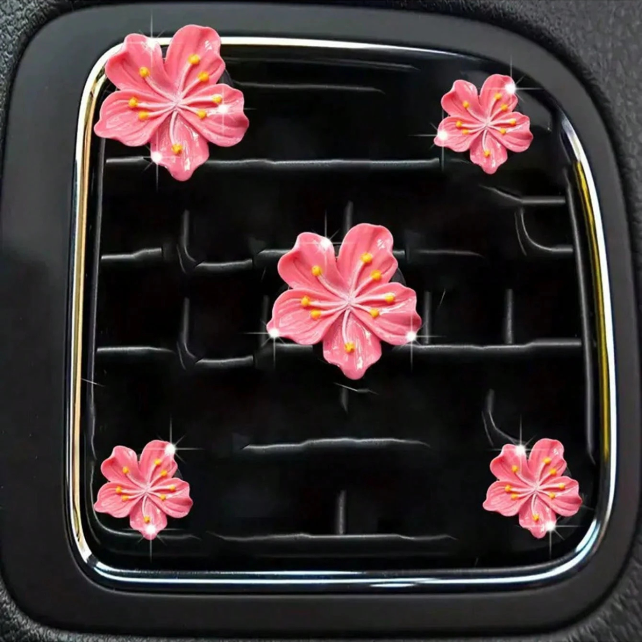 5 Piece Blossom Car Air Vent Clip Set