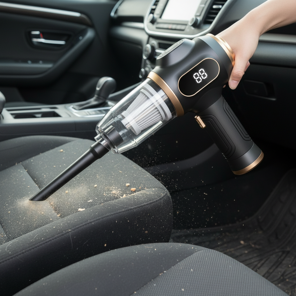 6 In 1 Portable Cordless Vacuum Cleaner With LED Display