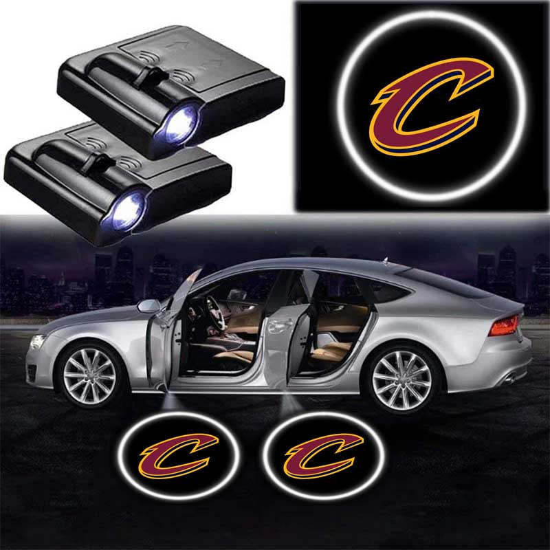 Pack Of 2 Cleveland Cavaliers Car Door Lights-Car Door Sills
