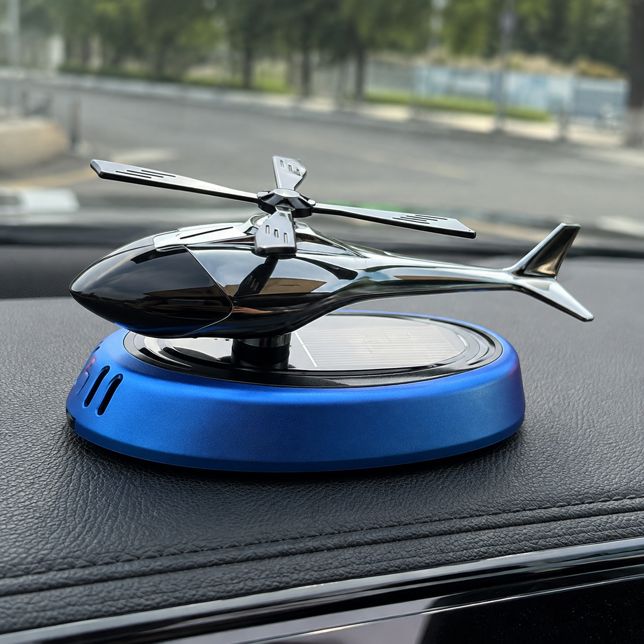 Solar Powered Helicopter Shaped Car Air Freshener