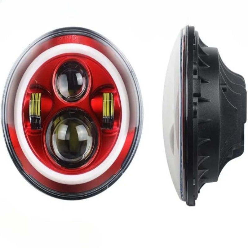 Set Of 2 LED Headlight For Jeep Wrangler-Car Door Sills