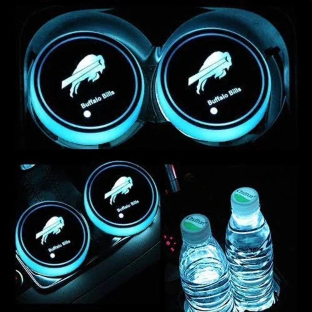 Buffalo Bills Car Cup Holder Lights-Car Door Sills