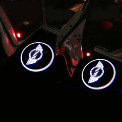 Set Of 2 Mini Cooper Car Door Lights-Car Door Sills