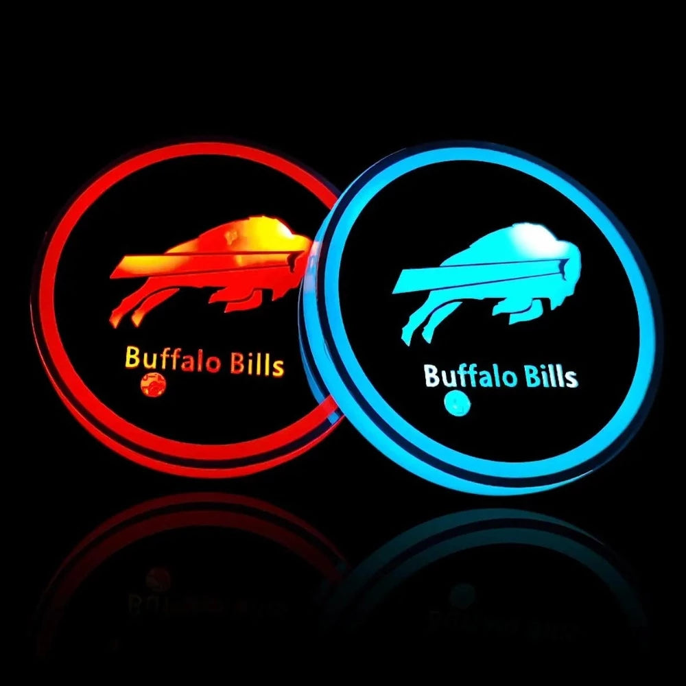Buffalo Bills Car Cup Holder Lights-Car Door Sills