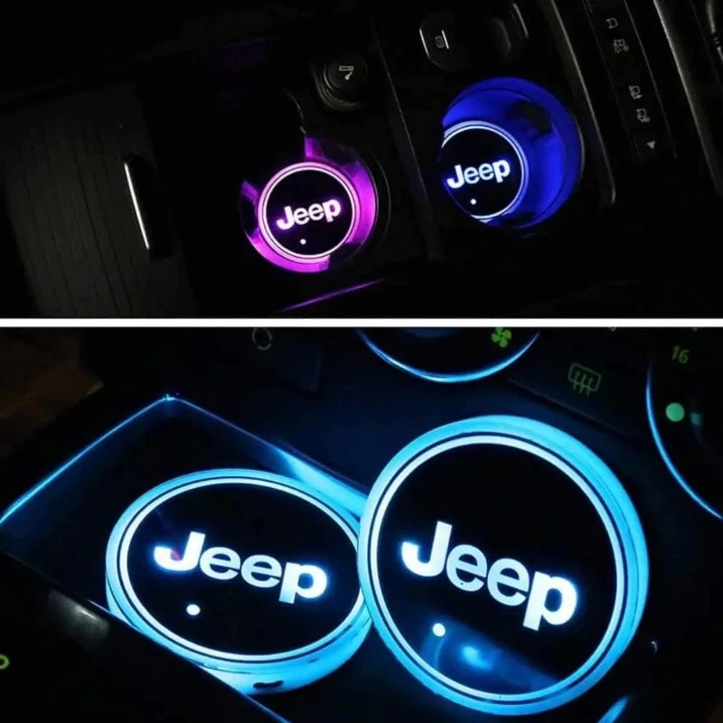 Jeep Car Cup Holder Lights-Car Door Sills