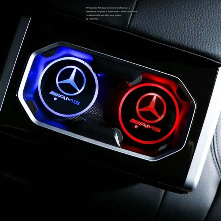 Mercedes AMG Car Cup Holder Lights-Car Door Sills