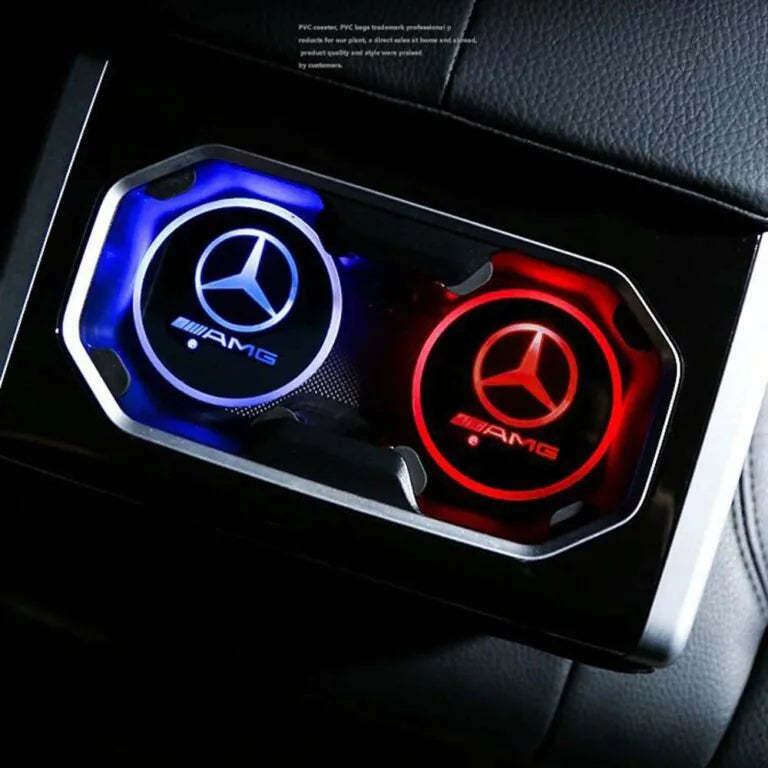 Mercedes AMG Car Cup Holder Lights-Car Door Sills