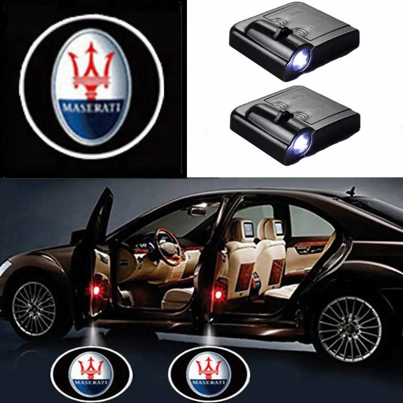 LED Maserati Car Door Projector Lights-Car Door Sills