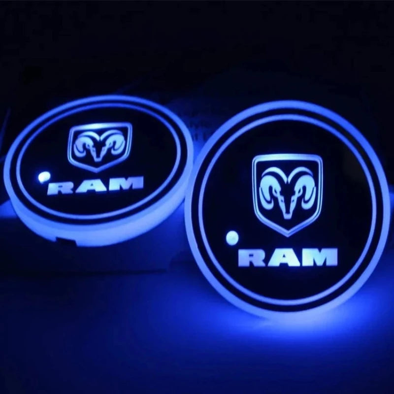 LED Dodge Ram Cup Holder Lights-Car Door Sills