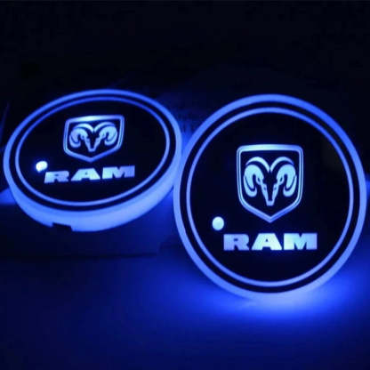 LED Dodge Ram Cup Holder Lights-Car Door Sills