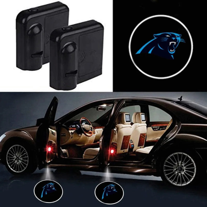 Carolina Panthers Car Door Lights-Car Door Sills