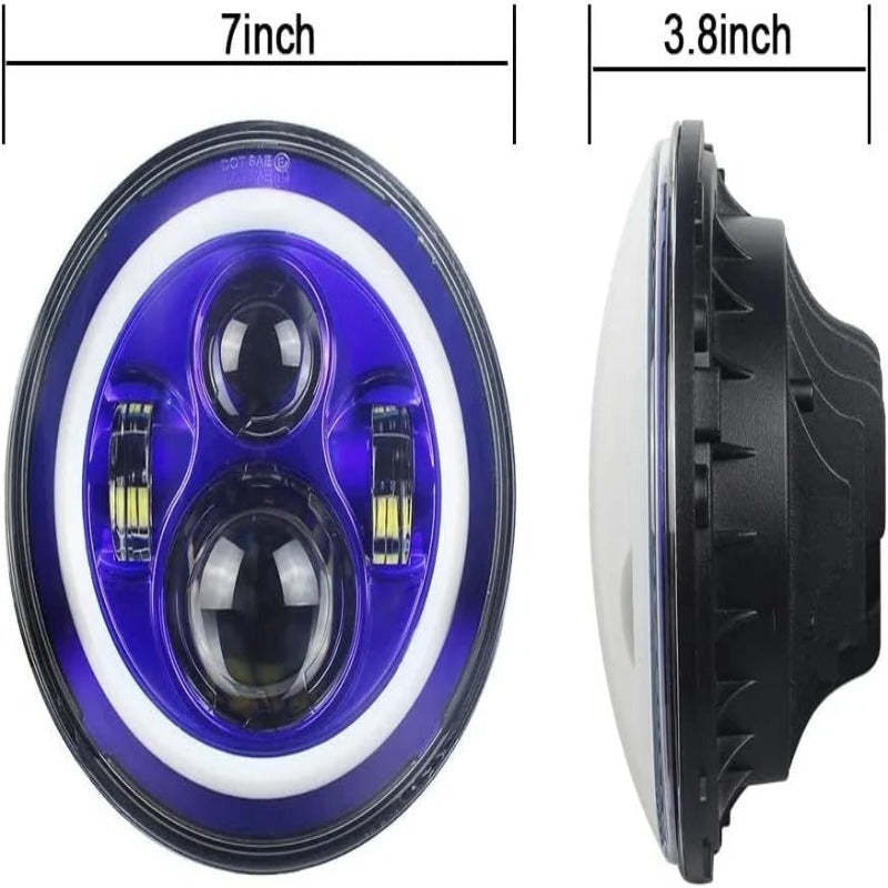 Set Of 2 Purple Headlight For Wrangler-Car Door Sills