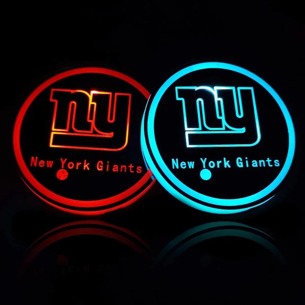 New York Giants Car Cup Holder Lights-Car Door Sills