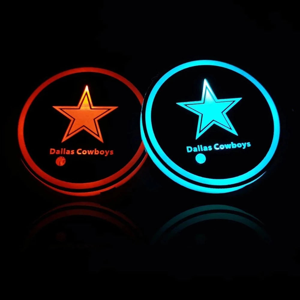 Dallas Cowboys Car Cup Holder Lights-Car Door Sills