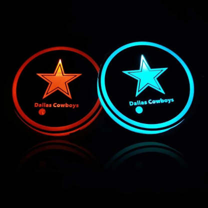 Dallas Cowboys Car Cup Holder Lights-Car Door Sills
