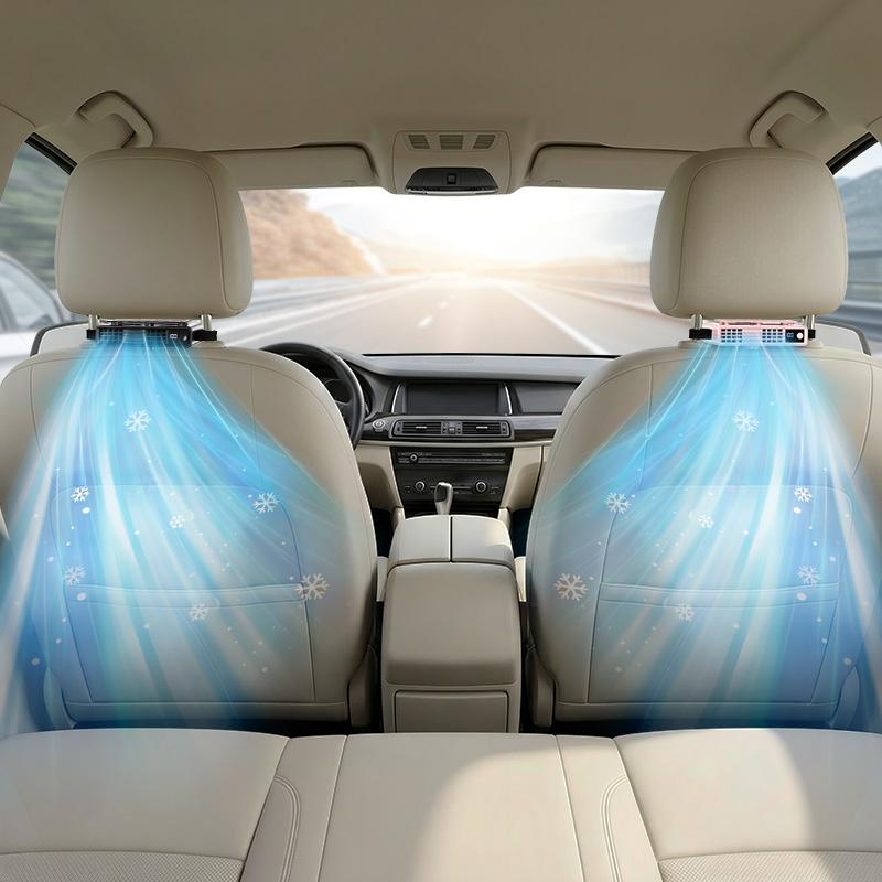 Rechargeable Clip On Adjustable Cooling Car Fan