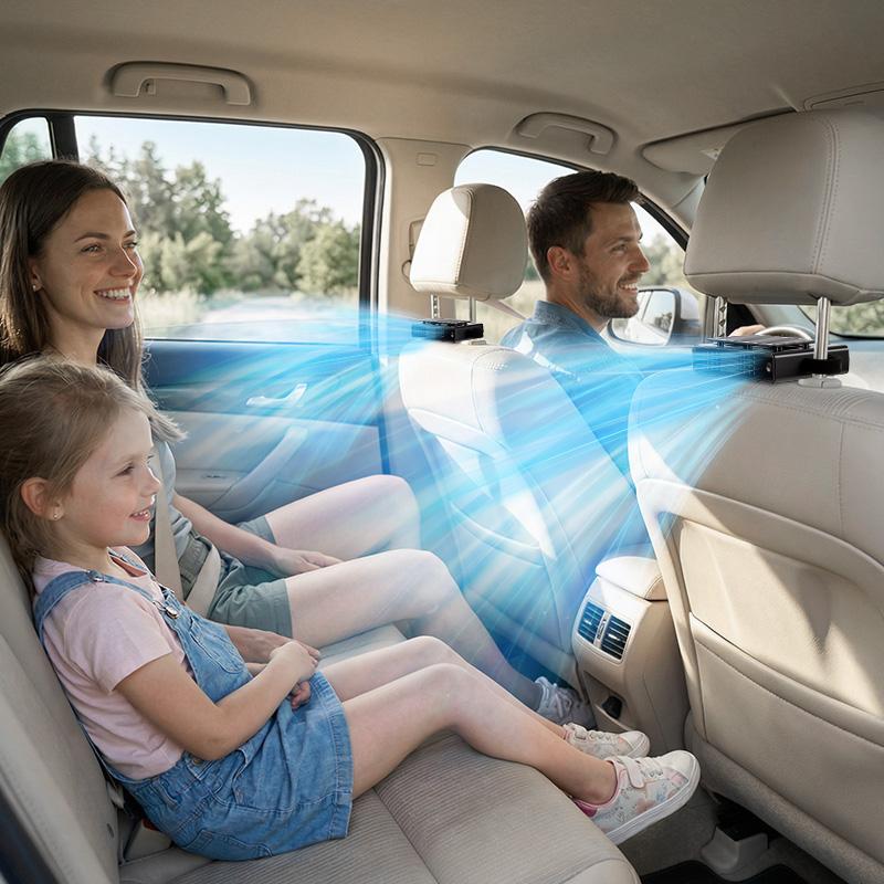 Rechargeable Clip On Adjustable Cooling Car Fan