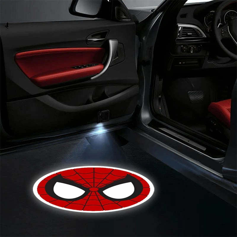 Set Of 2 Marvel Spiderman Car Lights-Car Door Sills