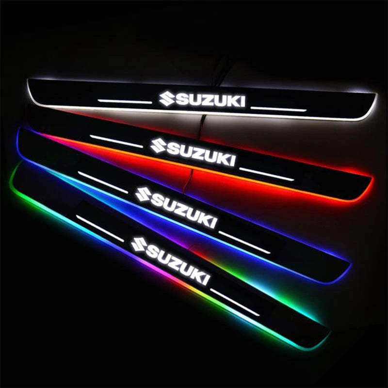LED Wireless Illuminated Door Sills For Suzuki-Car Door Sills