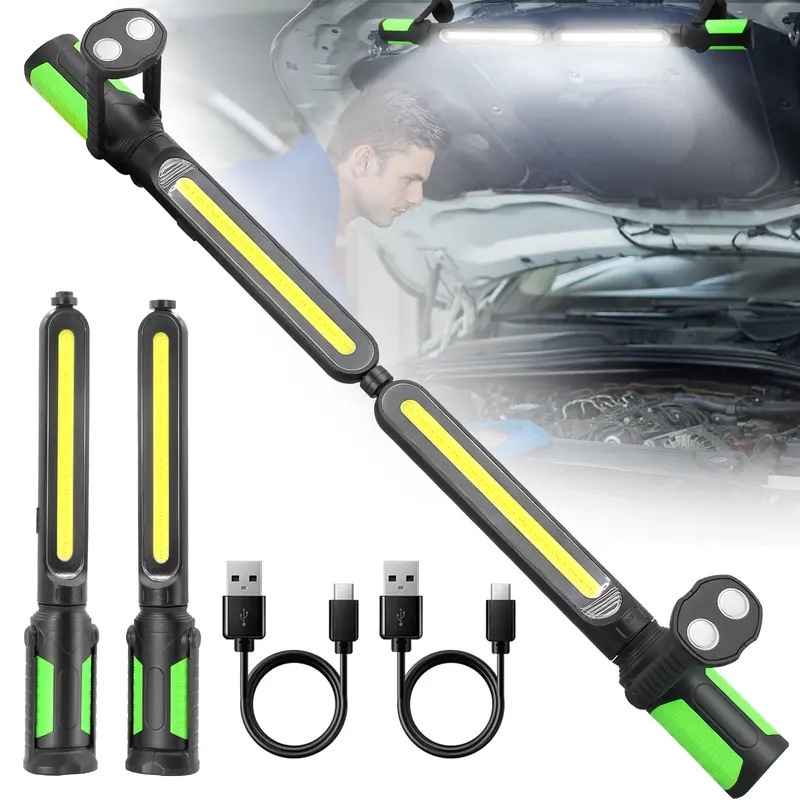 Rechargeable 4400Mah LM USB Magnetic Work Light Bar For Mechanics