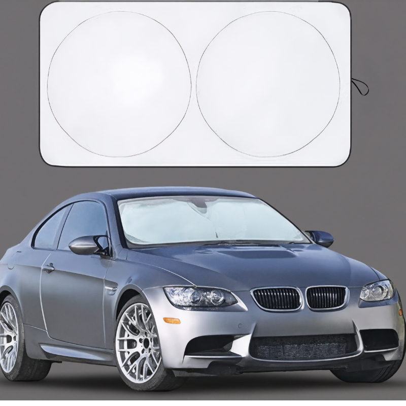 Universal Windshield Sunshade Blocks 99% Heat and Keeps Interior Cool for Cars SUVs and Trucks