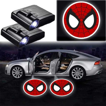 Set Of 2 Marvel Spiderman Car Lights-Car Door Sills