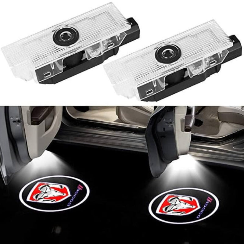 Set Of 2 Dodge Charger Door Projector Light-Car Door Sills