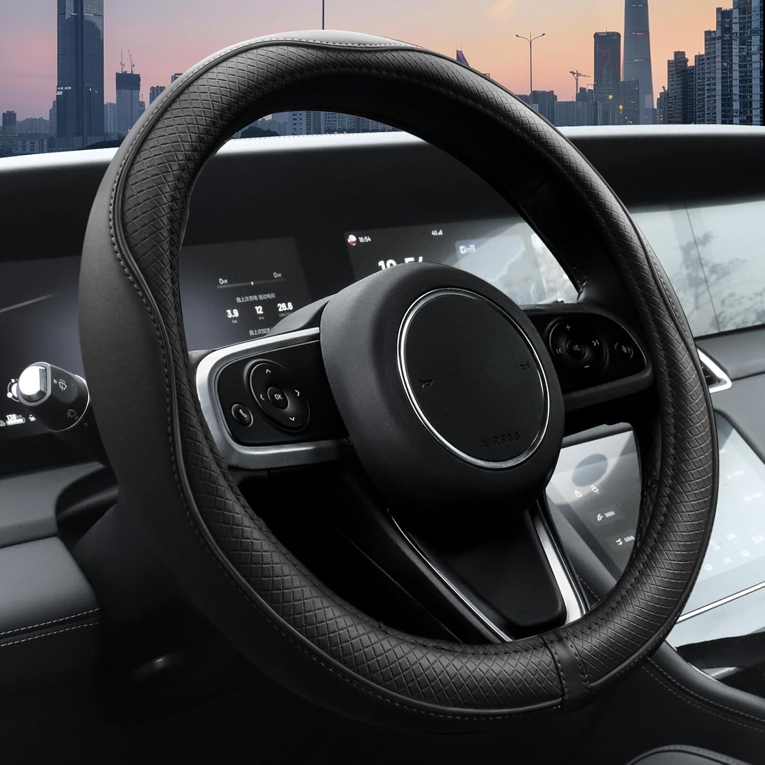 Car Steering Wheel Cover With Anti Slip Lining