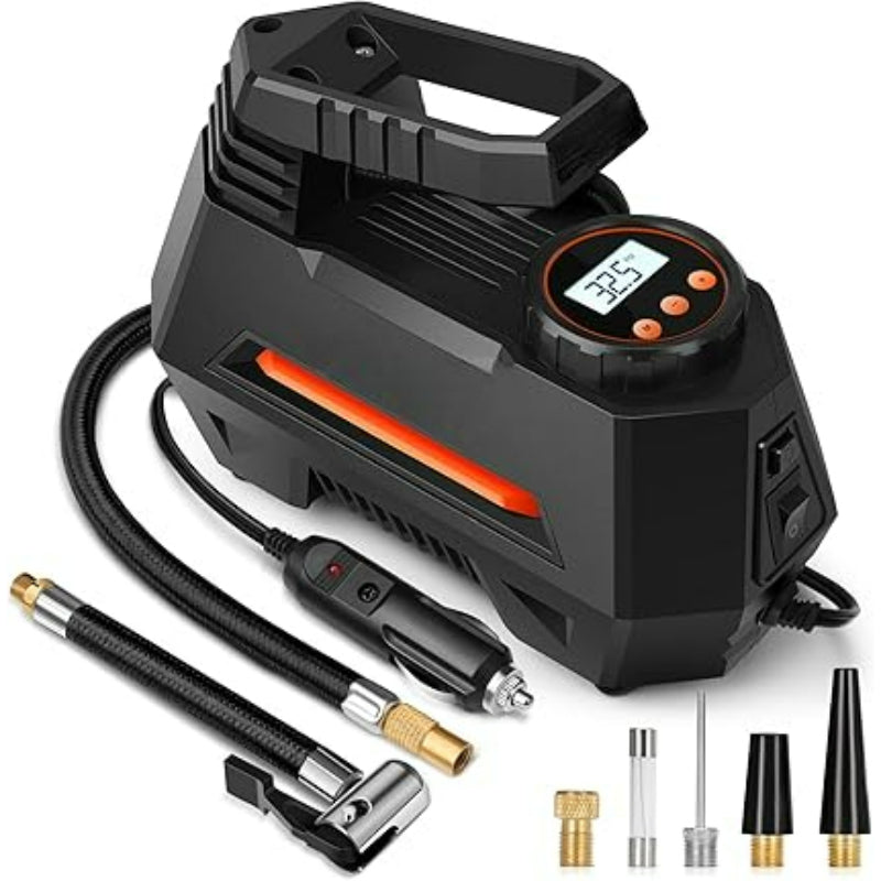 Portable Tire Inflator Air Compressor With 12V Digital LED-Car Door Sills