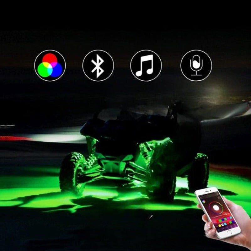 Set Of 8 Neon Lights For Off Road-Car Door Sills