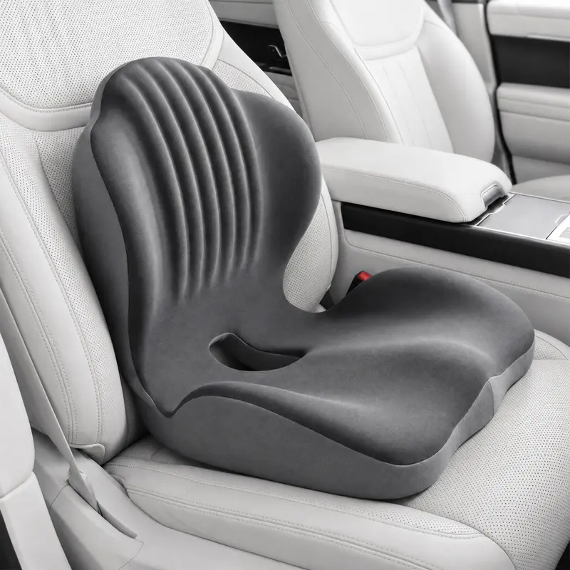 Ergonomic Memory Foam Seat Cushion with Supportive Contoured Design for Office Car and Daily Seating