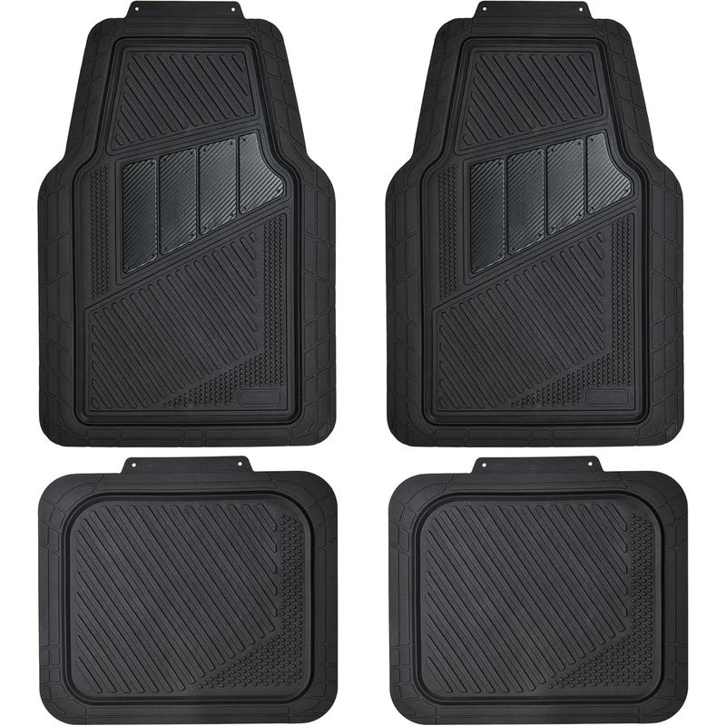 4 Pieces Heavy Duty Rubber Car Floor Mats