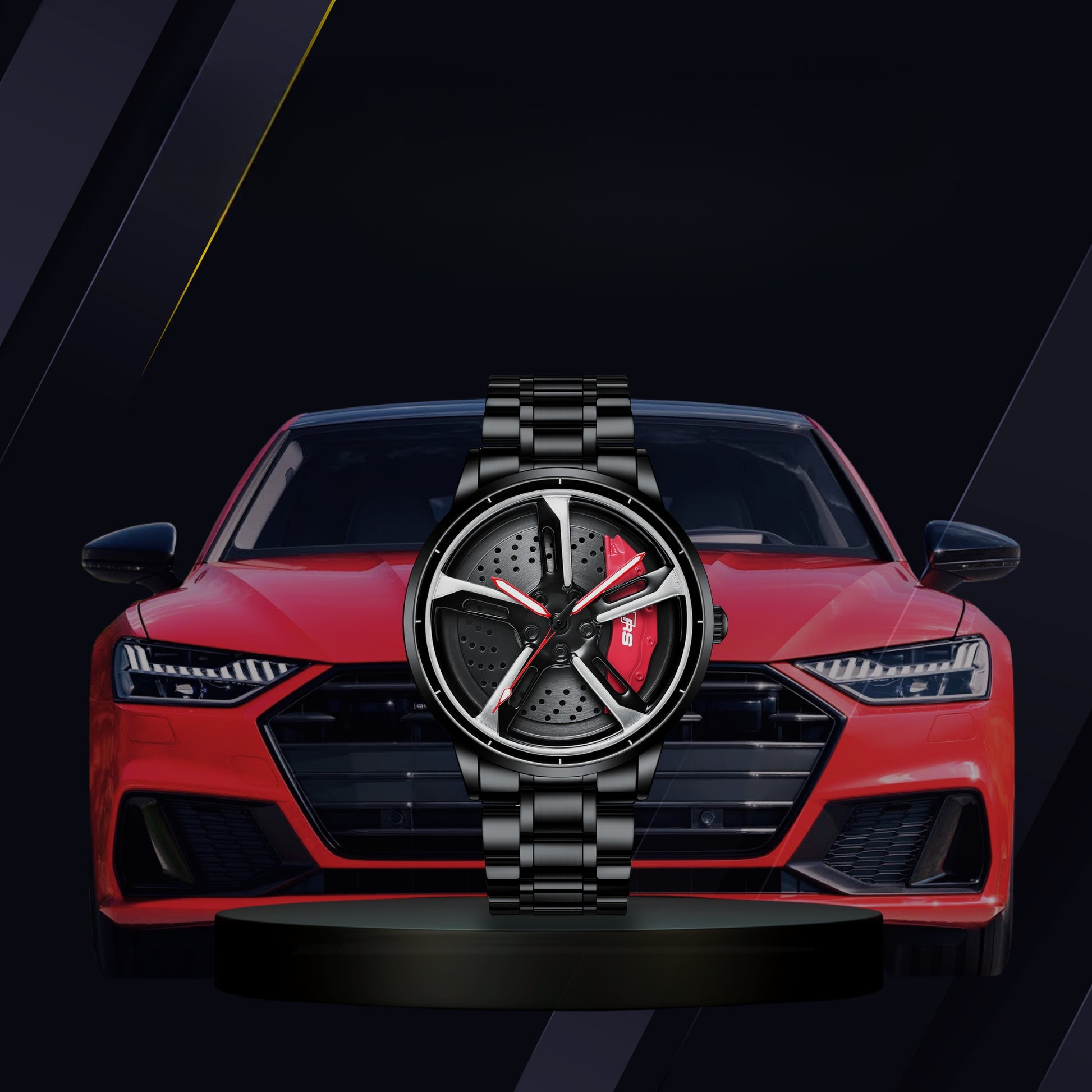 Racing Series Wheel Rim Dial Watches-Car Door Sills