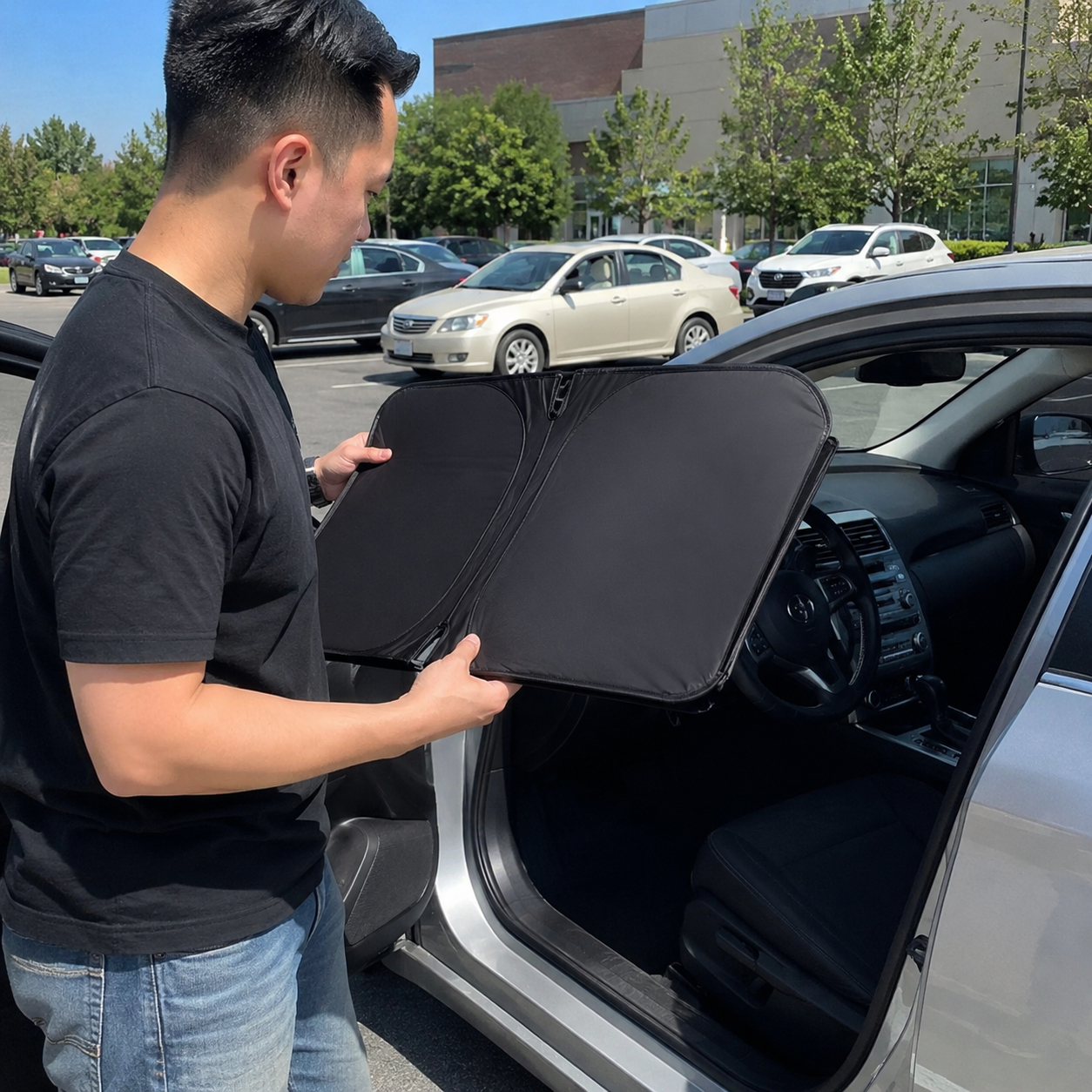 Portable Thermal Insulation Windshield Sunshade Cars Suvs Trucks Cover