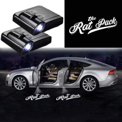 Set Of 2 The Rat Pack Logo Lights-Car Door Sills