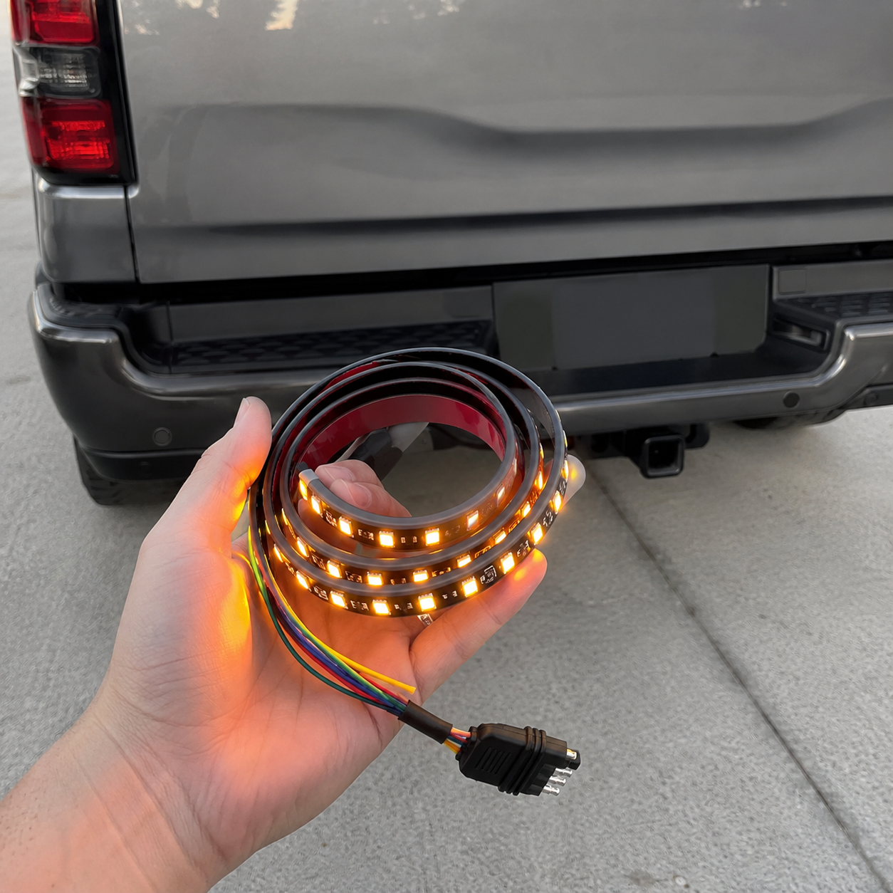 60 Inch Triple Row Tailgate Light Bar For Pickup Truck And SUV