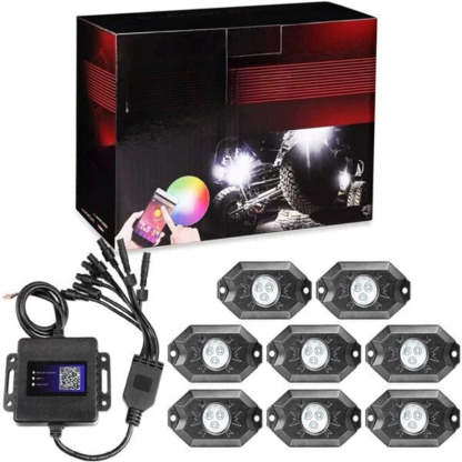 Set Of 8 Neon Lights For Off Road-Car Door Sills