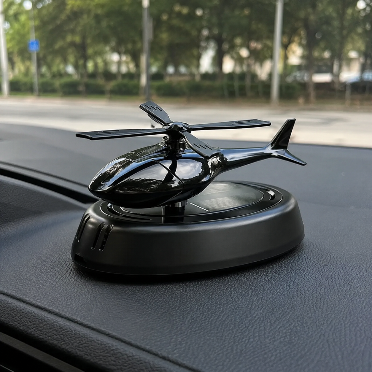 Solar Powered Helicopter Shaped Car Air Freshener