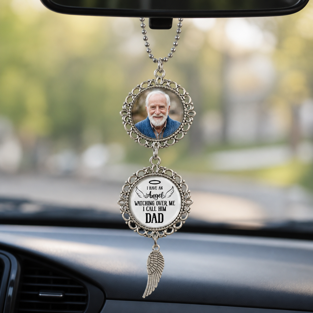 Personalized Photo Hanging Charm Ornament For Car