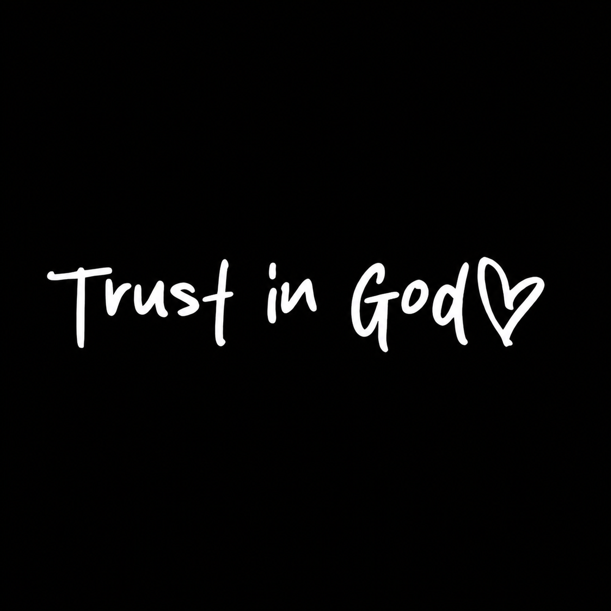 Trust In God Mirror Stickers Self Adhesive Christian Church Decor