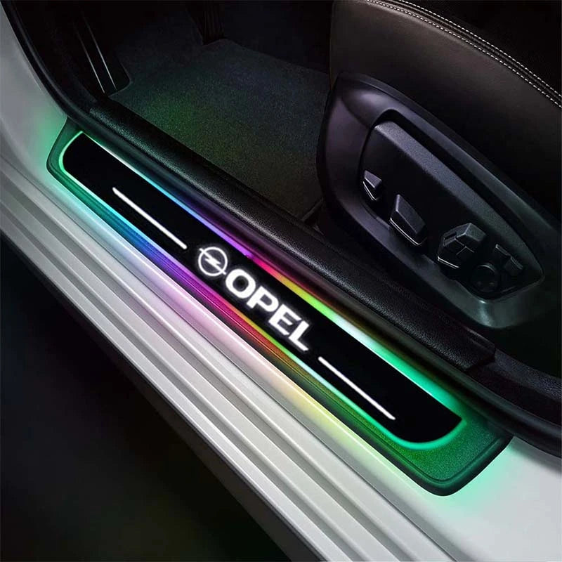 LED Wireless Illuminated Door Sills For Opel-Car Door Sills