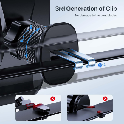 3 In 1 Cell Phone Holder For Dashboard Windshield Vent Mount-Car Door Sills