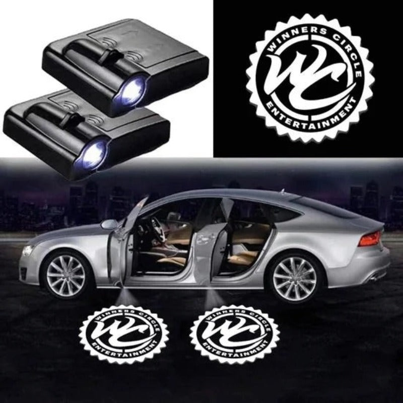 Set Of 2 Winners Circle Car Lights-Car Door Sills