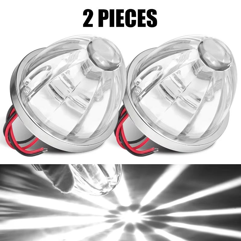 2 Piece LED Watermelon Side Marker Turn Signal Lights Set For Truck Trailer  