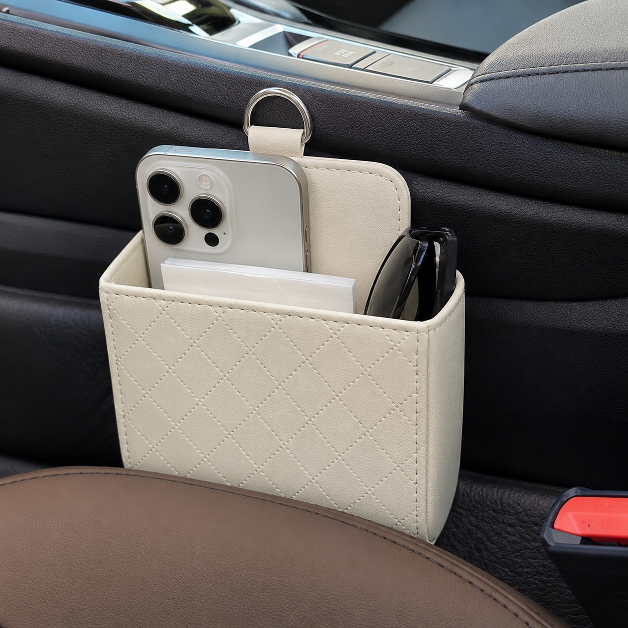 Multifunctional Car Hanging Storage Bag With Hook For Small Items