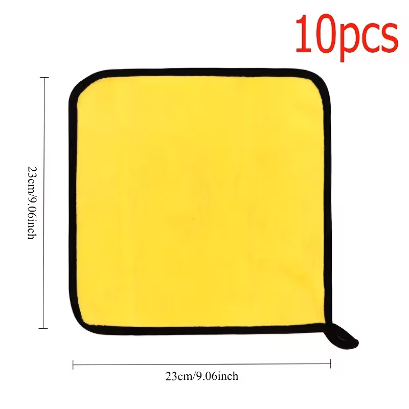 10pcs of microfiber car wipes   absorbent microfiber cleaning cloth for car wash beauty 10pcs 6