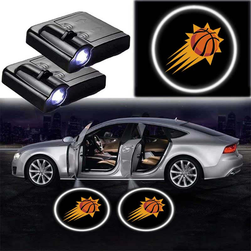 Pack Of 2 Phoenix Suns Car Door Lights-Car Door Sills