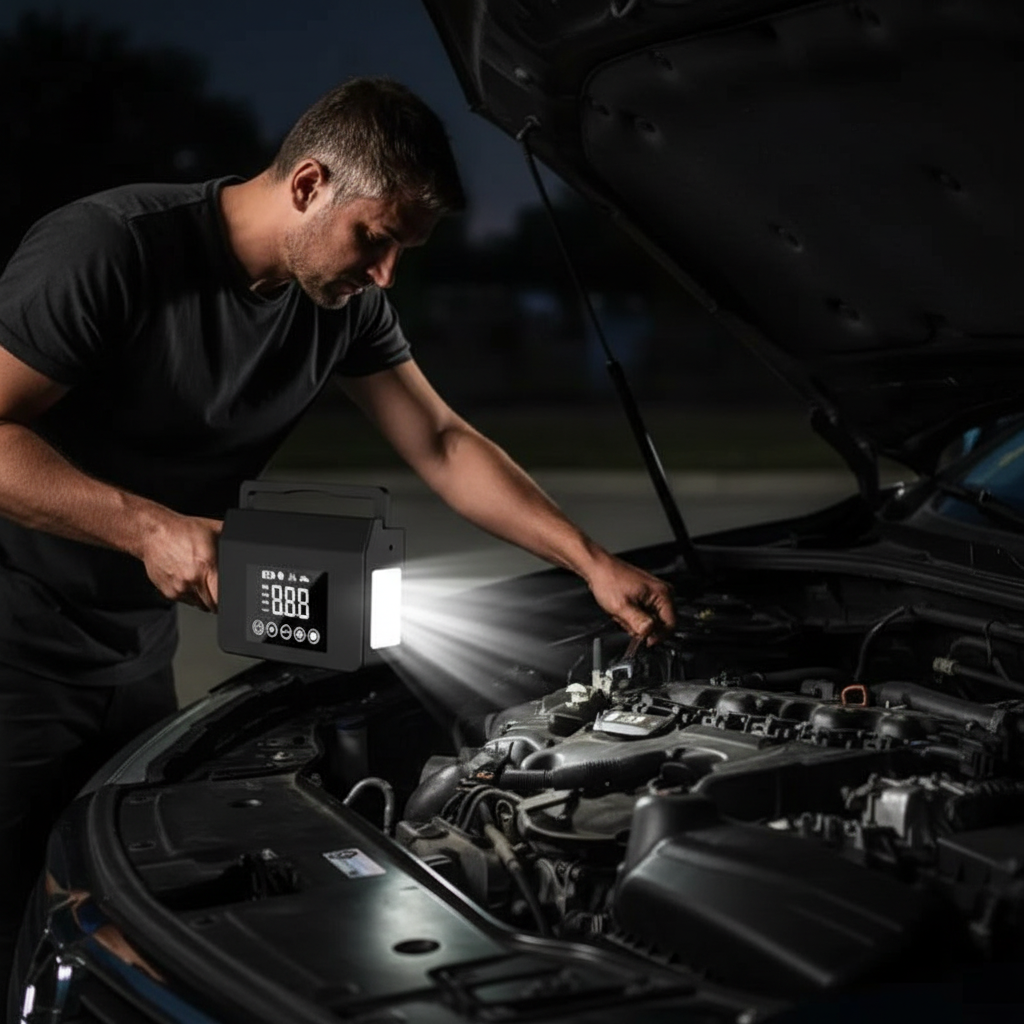 Multi Function Jump Starter And Tire Inflator