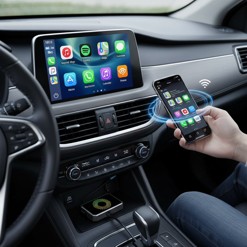 Wireless Carplay Adapter With Built In Apps