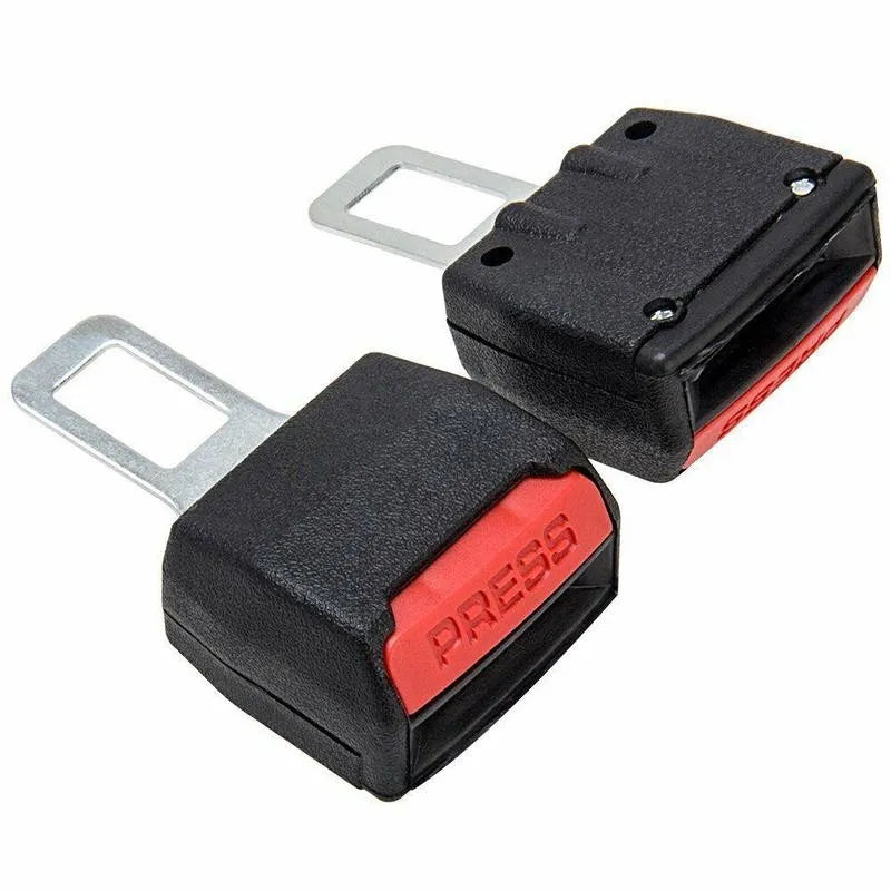 2 Piece Car Safety Seat Belt Clip Extender Buckle Plug Set